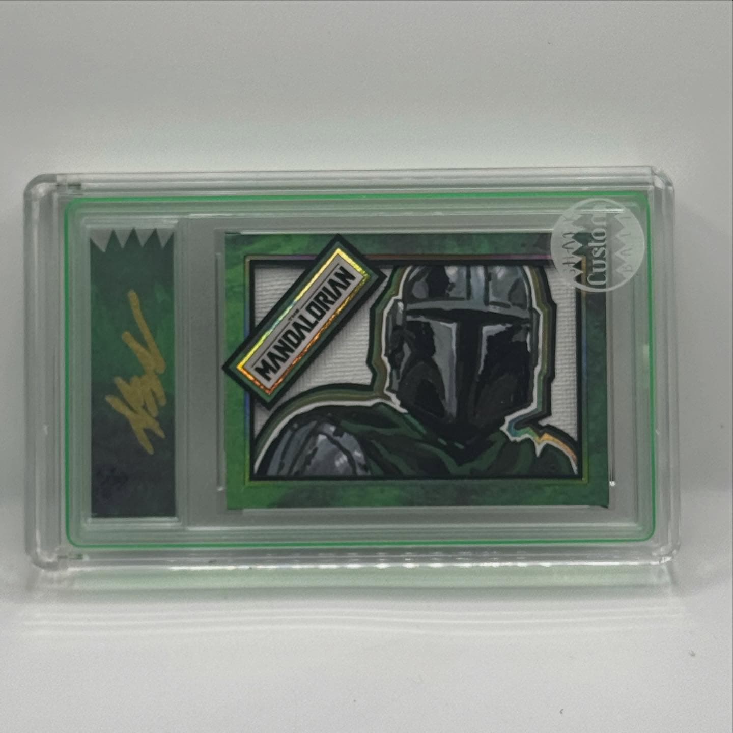 Mandalorian, Canvas Works. Hand painted, layered on canvas.